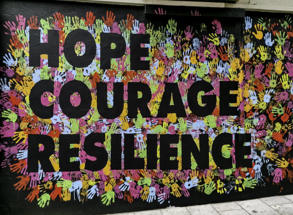Hope wall at The Metropole Hotel Cork