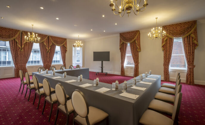 Beckett Suite at the Metropole hotel with U-shape set up