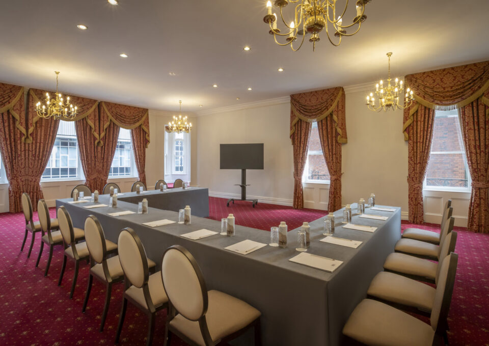 Beckett Suite at the Metropole hotel with U-shape set up