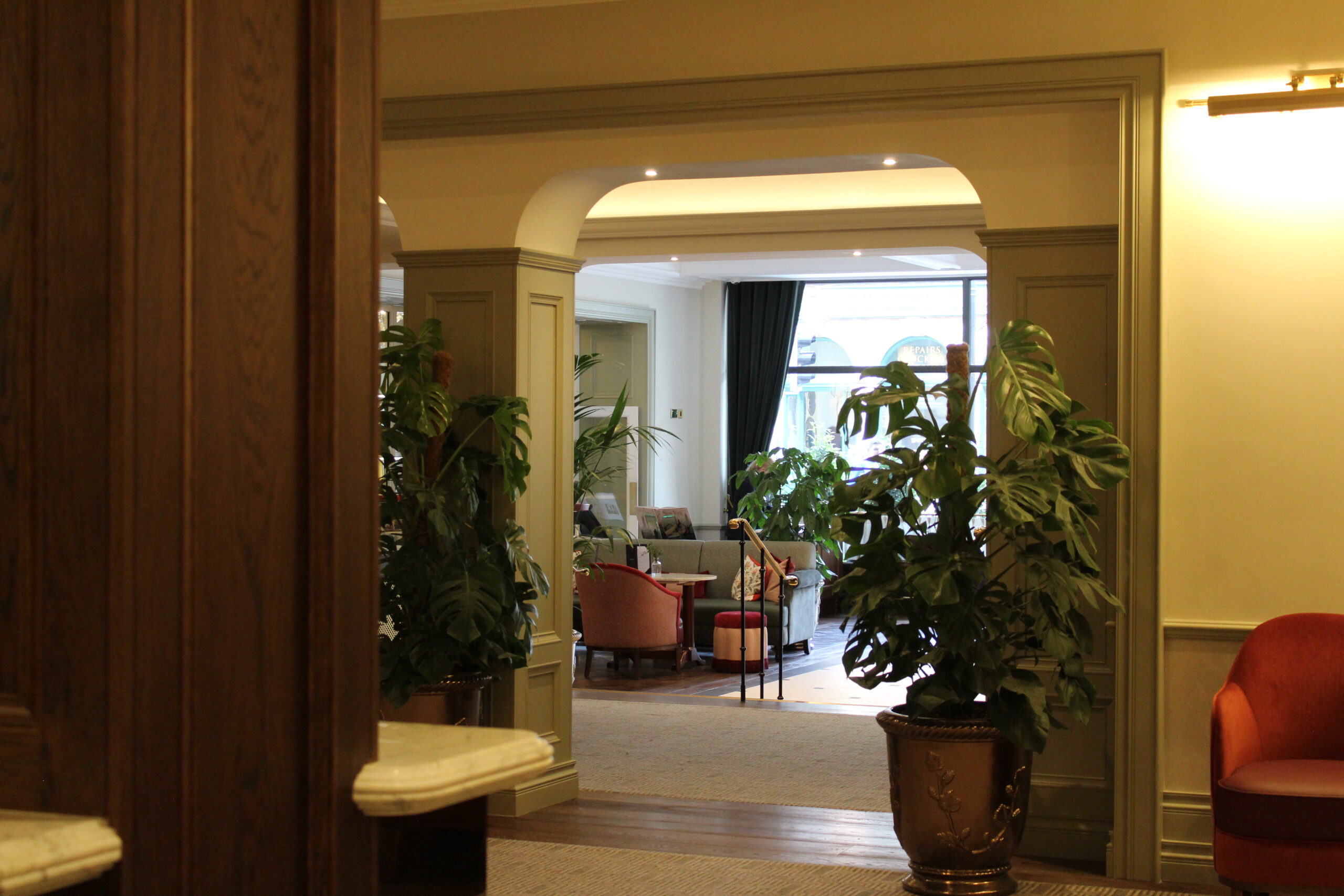 View through the Lobby at The Metropole Hotel in cork