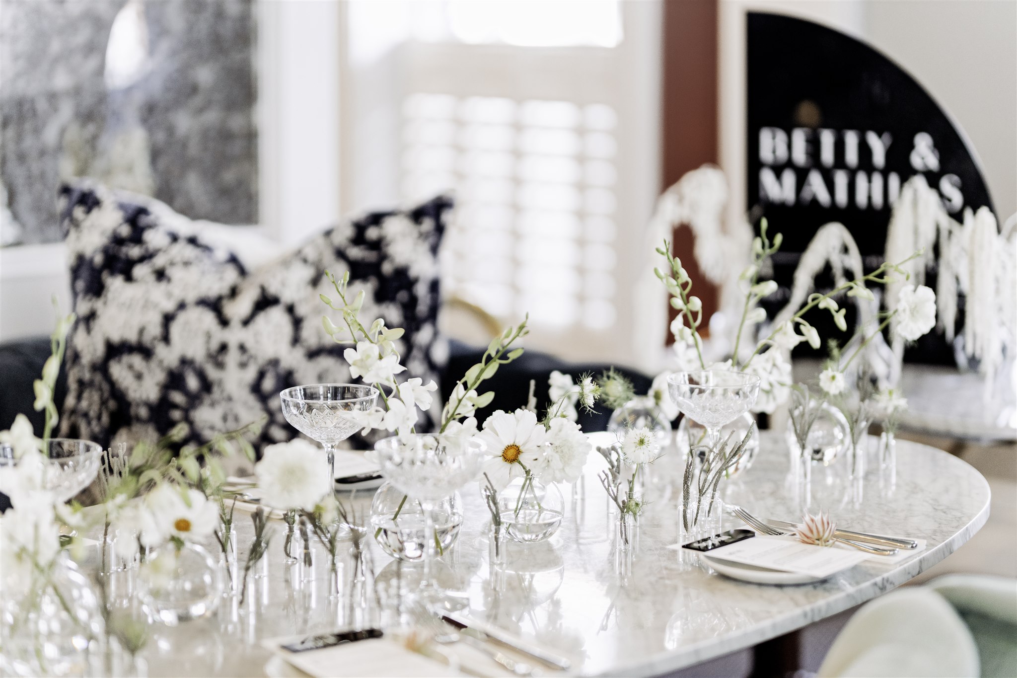 Intimate Wedding Table Setup 43