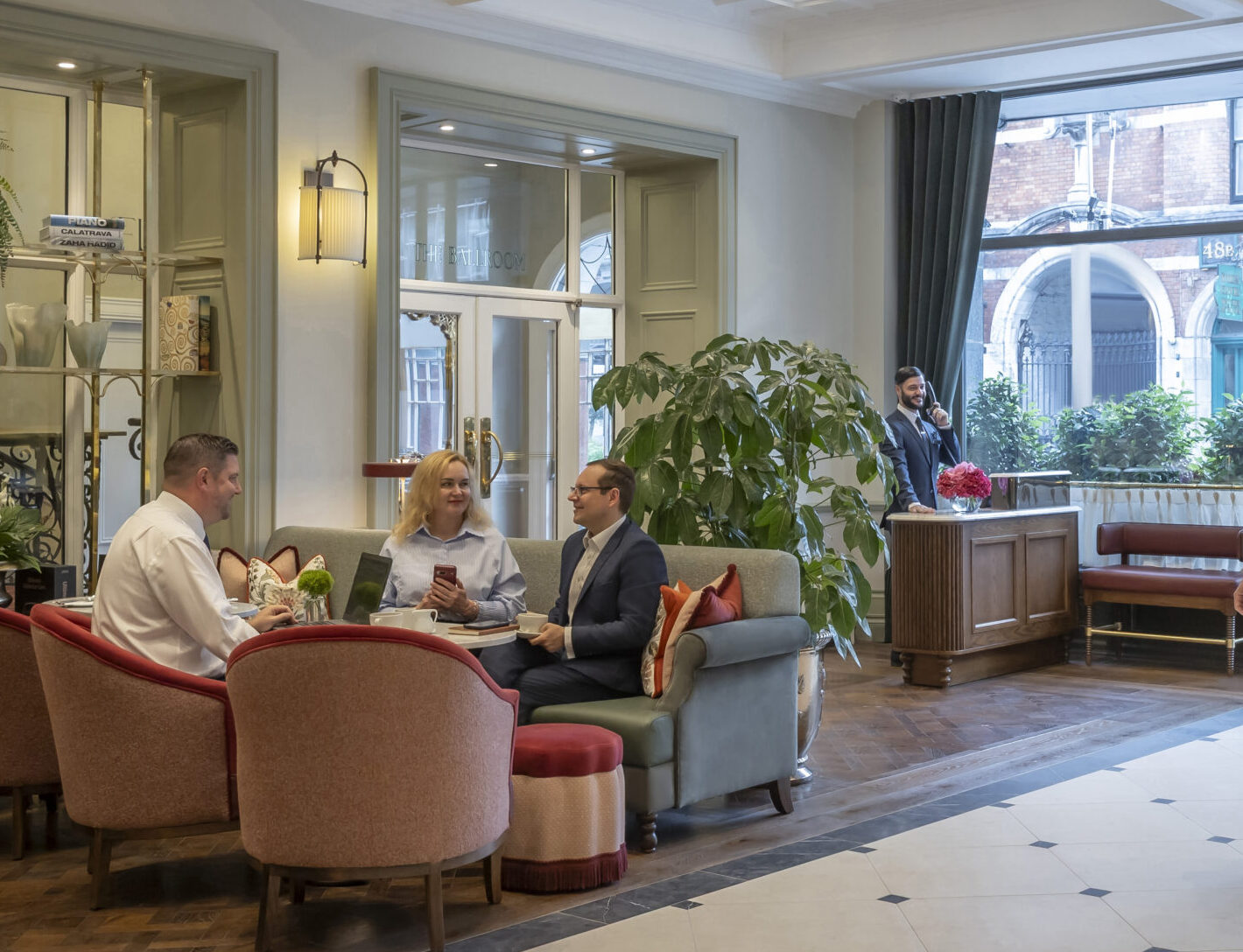 Group meeting at the Metropole Hotel lobby in Cork city