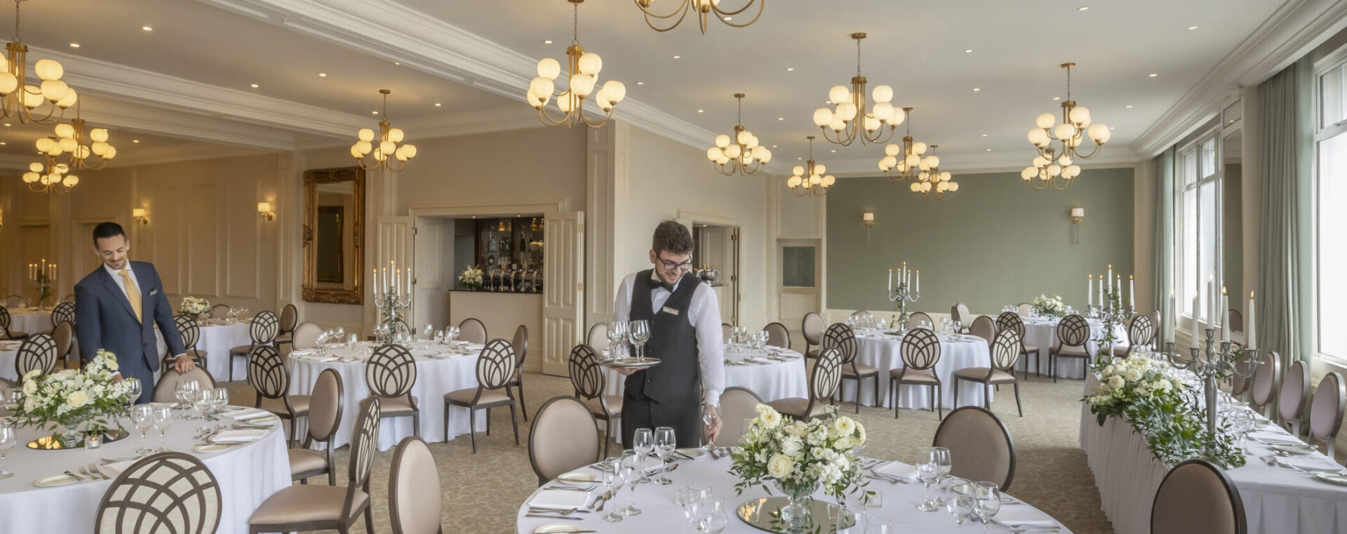 Wedding Banquet set up in Cork city at Metropole hotel