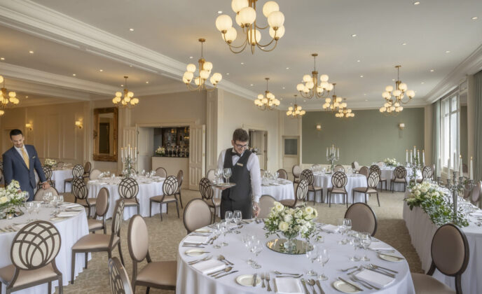 Wedding Banquet set up in Cork city at Metropole hotel