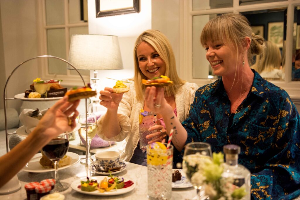 Ladies having Afternoon Tea at The Metropole Hotel Cork
