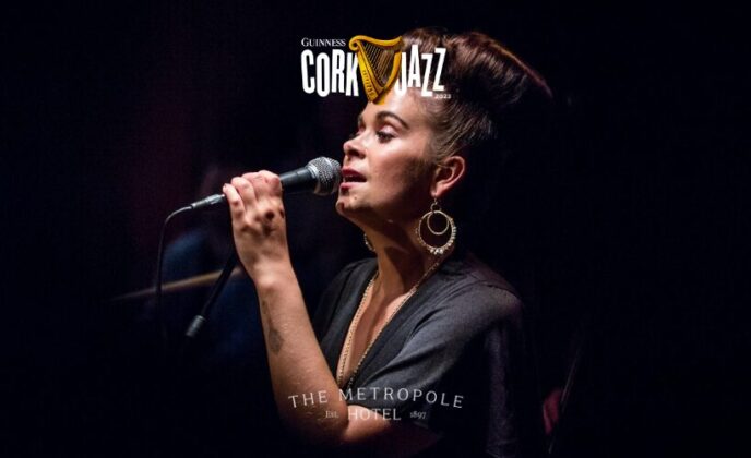 singer at Cork Jazz Festival club at the Metropole Hotel